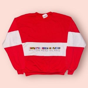 VINTAGE Hilton Head Island Vacation Beach Crewneck Sweatshirt
